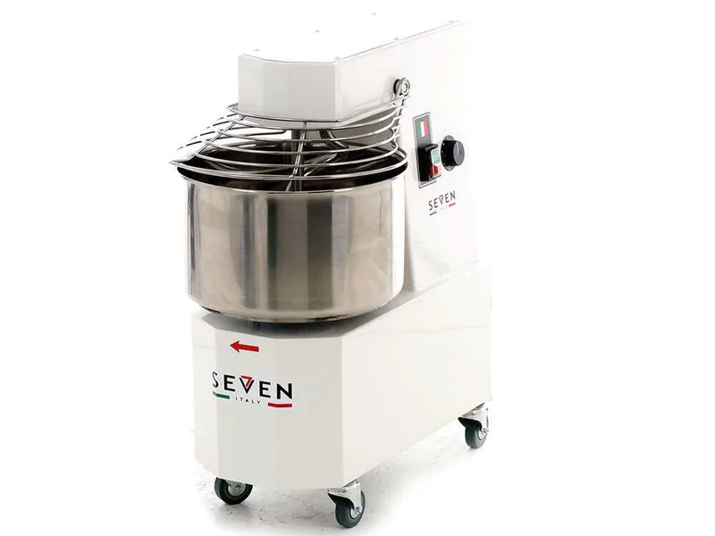 Pétrin à spirale Seven Italy GH 20 - 230 V - Avec roues et Minuterie