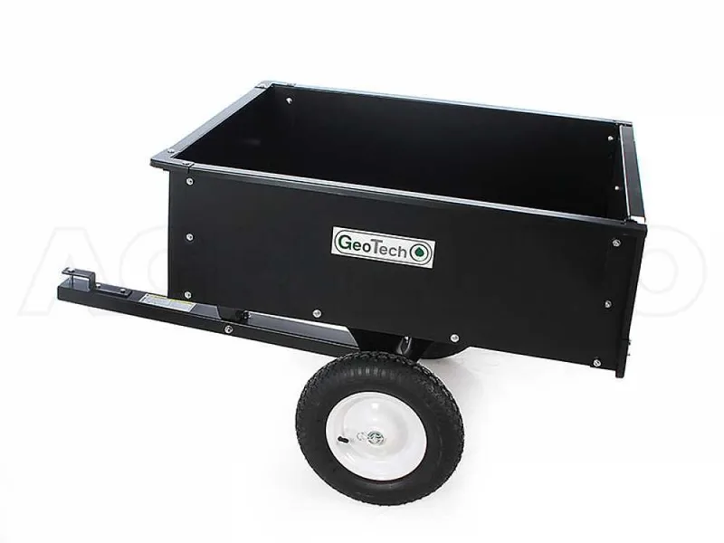 Remorque basculante pour tondeuse autoportée en métal GeoTech TC3080D benne cm 97x76 (h 33 cm)