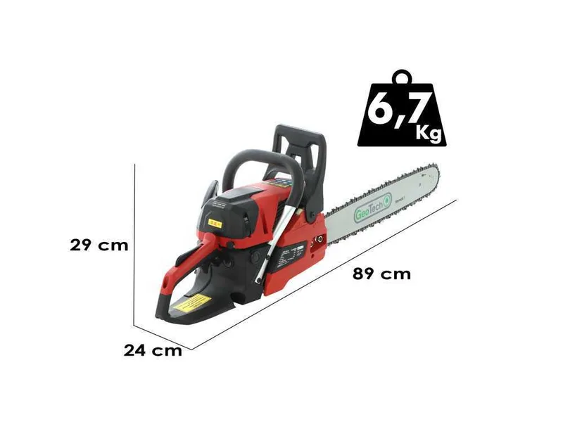 GeoTech GMS 58-50 - Tronçonneuse thermique - Lame de 50 cm