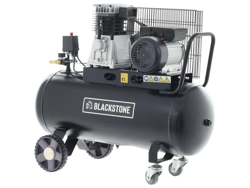 BlackStone B-LBC 100-30 - Compresseur d'air électrique à courroie - Moteur 3 CV - 100 L