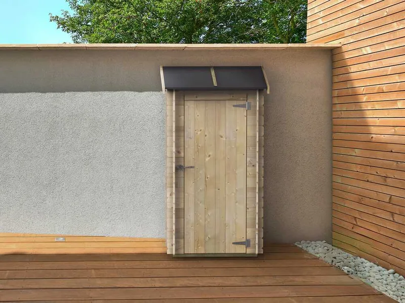 Alce Arturo 94x64 - Abri de jardin en bois - Avec toit à une pente - 94x64x188 cm