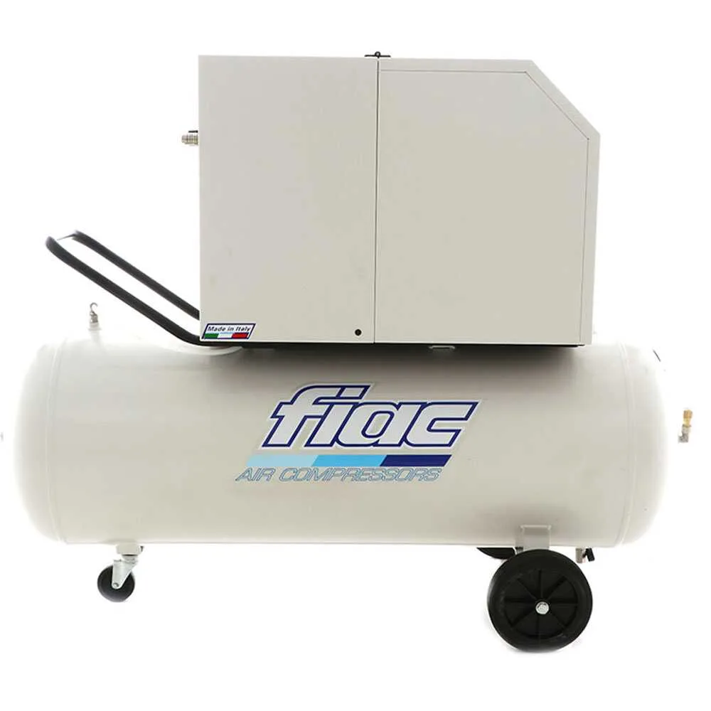 Fiac Silent AB200/360M - Compresseur d'air électrique monophasé à courroie, silencieux - Moteur 3 CV - 200 L
