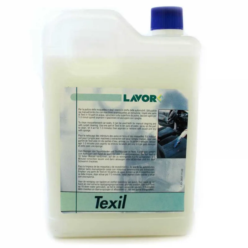 Détergent Lavor Texil 2 L, pour moquettes, textiles, canapés, sièges, fauteuils, etc...