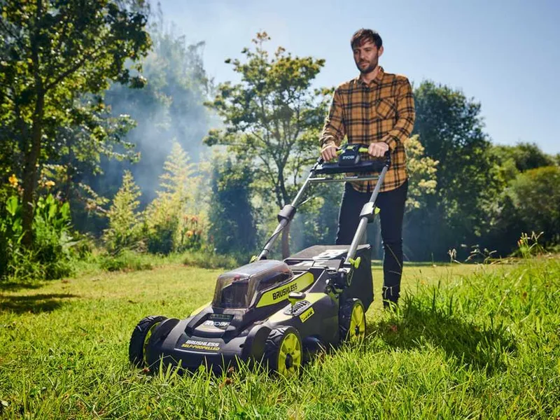 Ryobi RY36LMX51A-160 - Tondeuse à gazon tractée à batterie - MAX POWER 36V/6Ah - Coupe 51 cm
