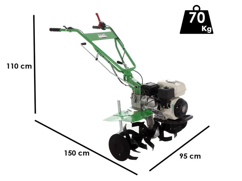 Lampacrescia MGM DL812 - Motobineuse à essence 6,5 CV - Honda GP200