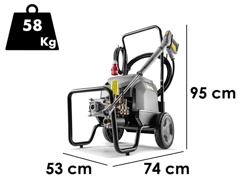Karcher Pro HD 7/18-4 M Classic - Nettoyeur haute pression professionnel à eau froide - Triphasé - 220 bar - 750 l/h