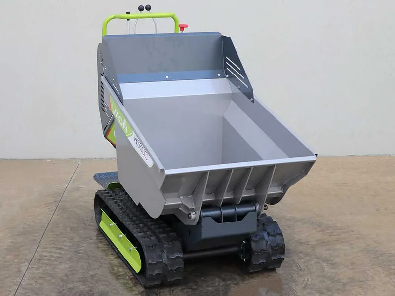 Brouette motorisée sur chenilles MCH H560C-GX - Benne dumper hydraulique 500 kg - Transmission hydrostatique