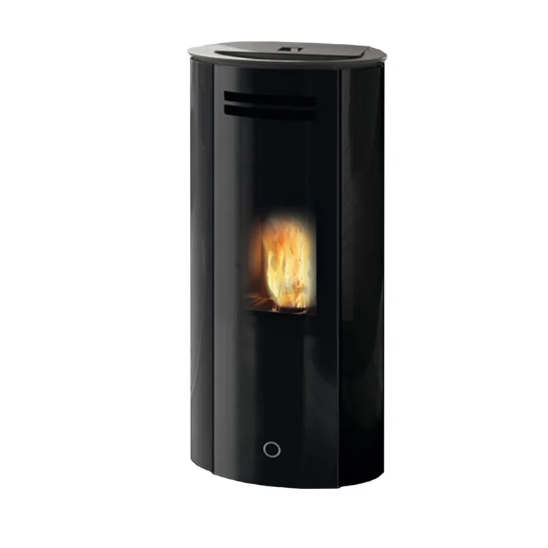 EK63 Spy 110+ Evo Poêle à granulés verre noir sortie fumées arrière