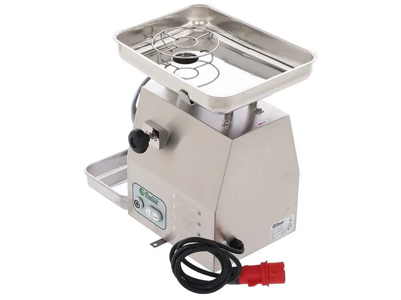FIMAR 22RG - Hachoir à viande électrique - 400 V - 1,5 CV - Groupe de hachage en aluminium - Avec inverseur de marche