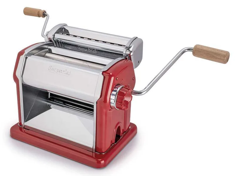 Imperia Gran Gourmet Rosso - Laminoir - Machine à pâtes manuelle en INOX
