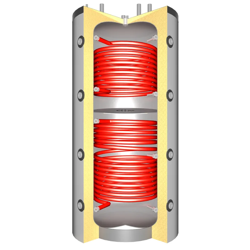 Ballon tampon TPSRR 500 (480 litres) avec 2 échangeurs solaires