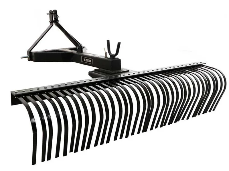 Râteau pour tracteur lourd Blackstone B-HLRK 180 avec raccord à 3 points - Série Heavy Duty