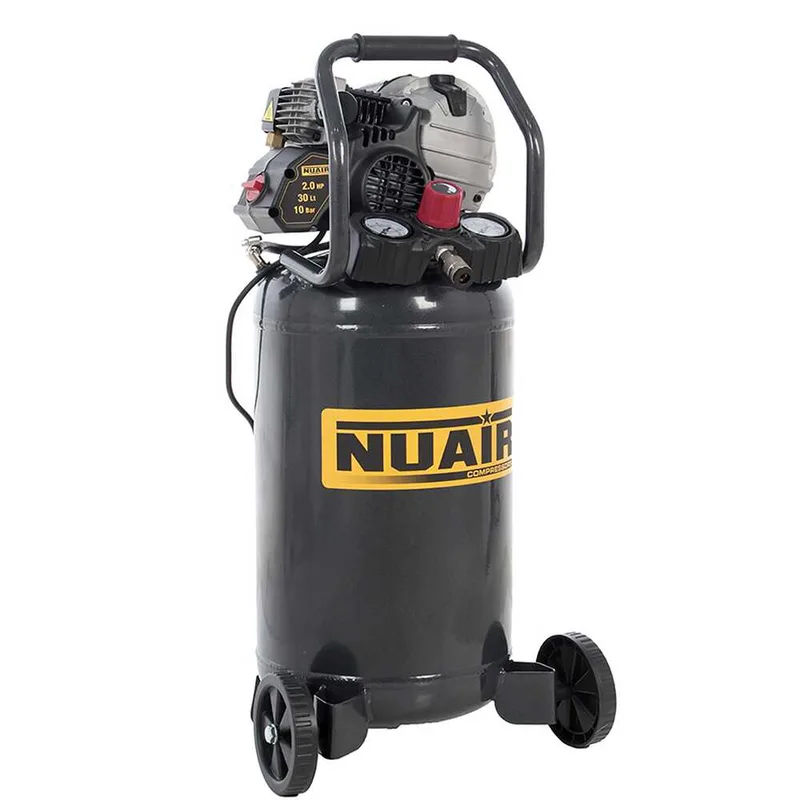 Nuair FU 227/10/30V - Compresseur d'air électrique portatif monophasé - Moteur 2 CV - 30 L