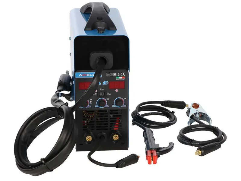 Awelco easymig 180 - Poste à souder Inverter multi procédé - mig/mma/tig lift - gaz/no gaz