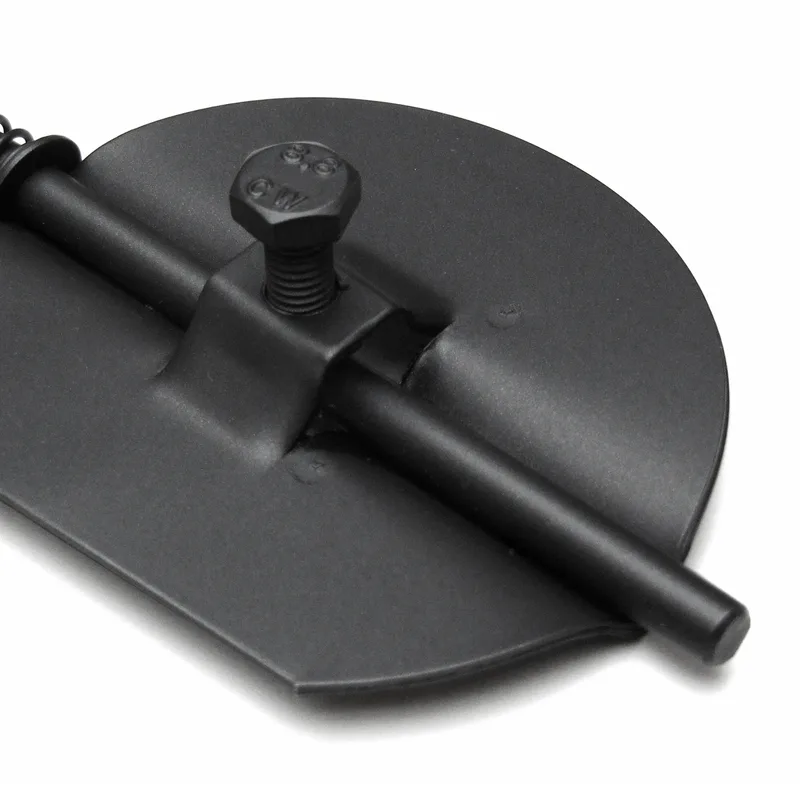 Raik Basic modérateur de tirage 180mm noir pour tuyau de fumée / conduit de fumée