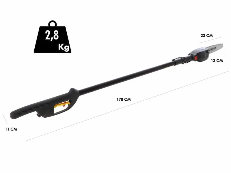Perche élagueuse à batterie télescopique AS 200 Zanon Rino - 50.4V 15.9 Ah