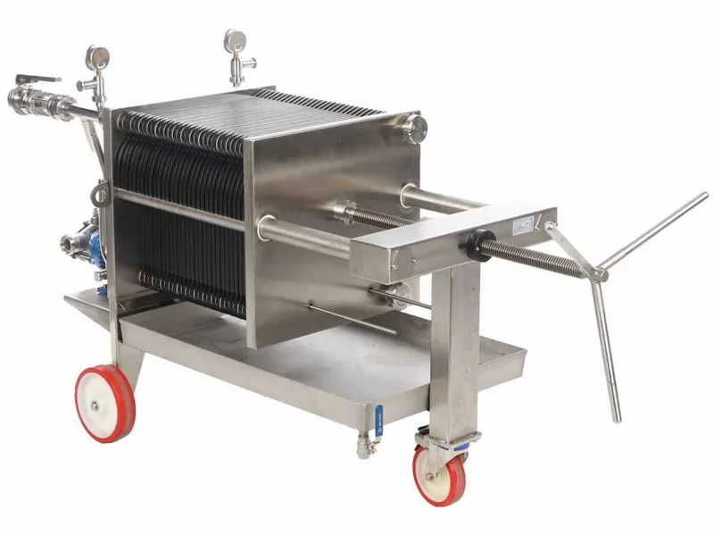 Enotecnica Pillan FC43 - Filtre professionnel pour cave à vin, 30 cartons 40x40 cm - Châssis et pompe INOX