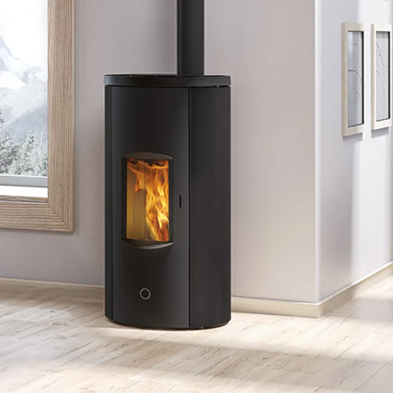 EK63 Like 80 Evo Poêle à granulés acier noir COAX