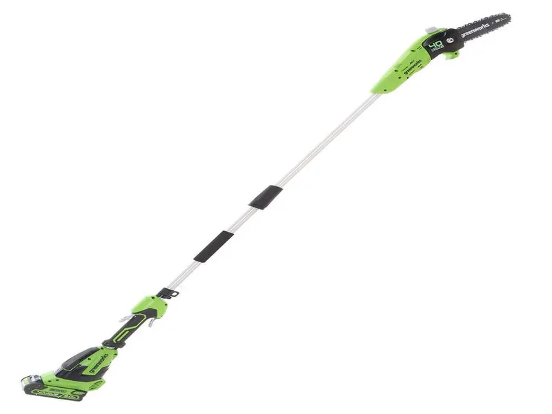 Greenworks G40PSF - Perche élagueuse à batterie 40V - Sur rallonge, à bretelle