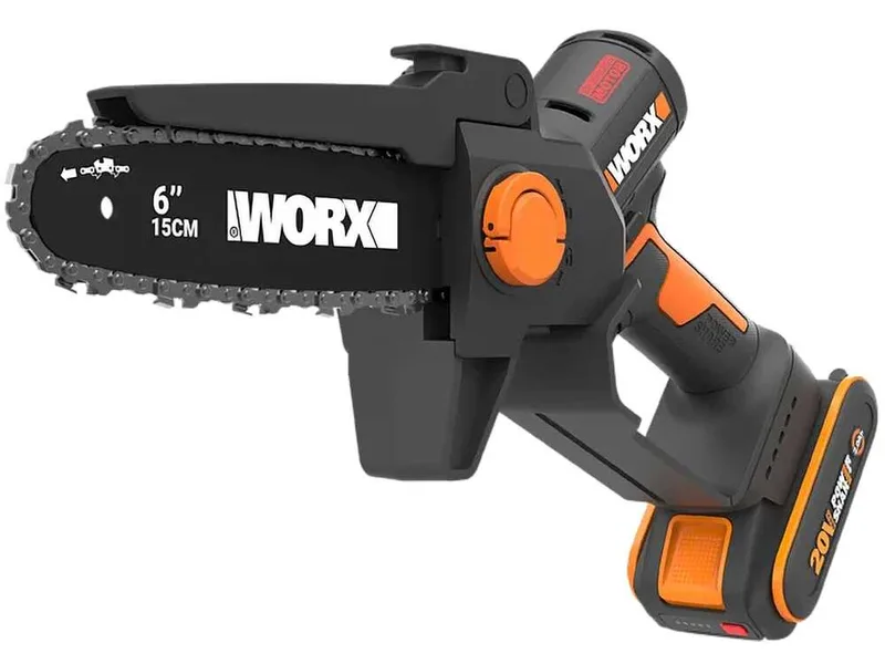 Worx WG327E - Élagueuse sur batterie + perche de rallonge de 125 cm - 20 V 2 Ah