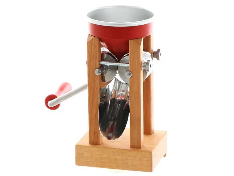 Eschenfelder Novia nr120 aluminium rouge 150g - Floconneuse manuelle avec rouleaux en acier inoxydable