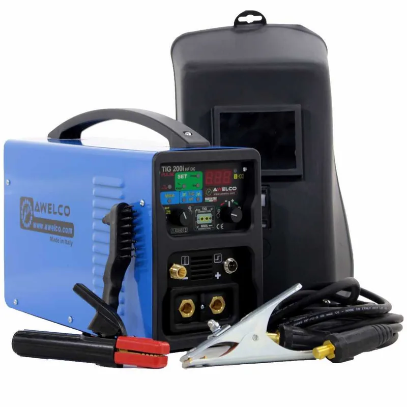 Poste à souder inverter Awelco TIG 200i HF Pulse - TIG DC - MMA - 200A - 230V - valise et kit
