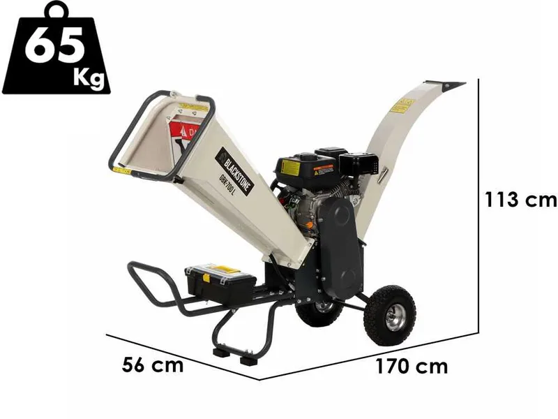 Blackstone GBK-700 L - Broyeur de branches thermique - Moteur essence Loncin de 7 CV