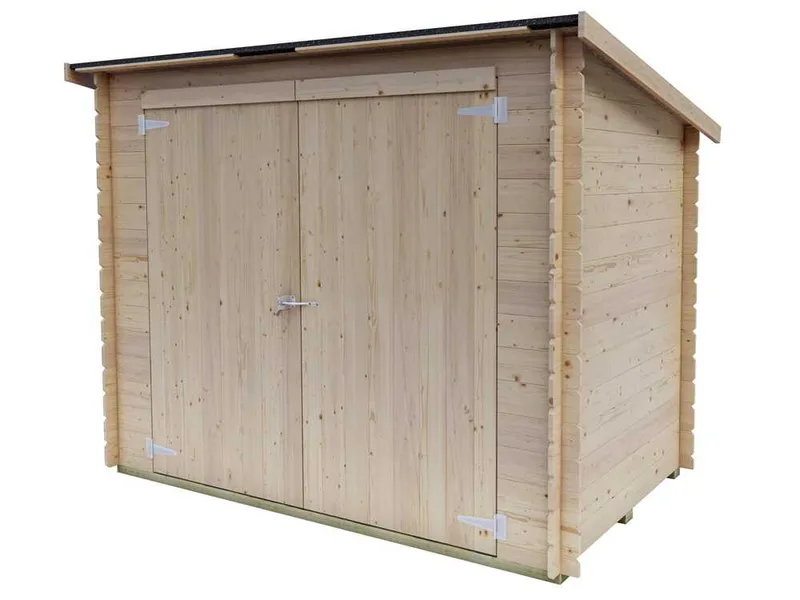 Alce Eureka 218x130 - Abri de jardin en bois - Toit à une pente - 218x130x167 cm