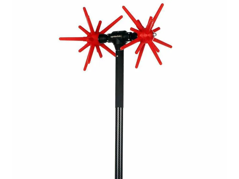 Ripartrak Agrotechnic X.32 Mark II - Peigne vibreur électrique - Mouvement rotatif et vibrant - Perche en carbone 200 cm