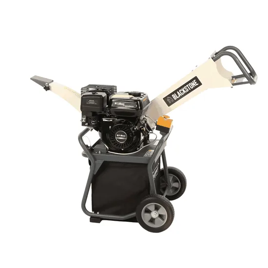 BlackStone GBK 500 - Broyeur thermique 2 en 1 avec bac ou goulotte d'éjection - Moteur Ducar DH212