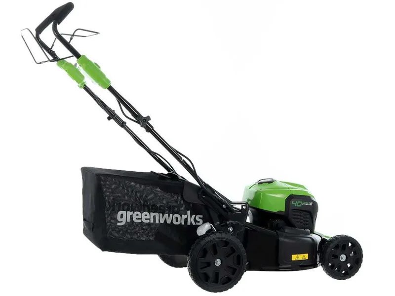 Greenworks GD40LM46SPK4 - Tondeuse à gazon électrique à batterie 40V/4Ah - Coupe 46 cm