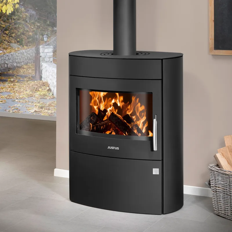 Justus Agero 2.0 Poêle à bois Acier Noir