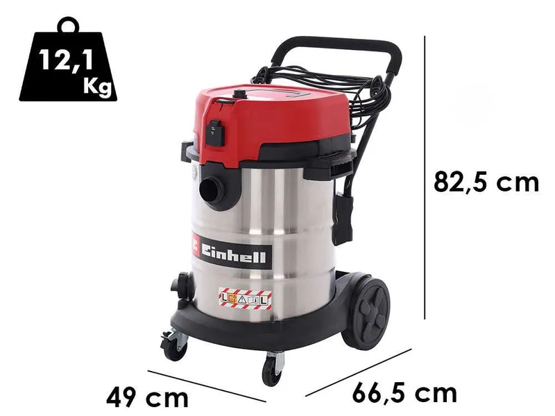 Einhell te-vc 5090 sacl - Aspirateur eau et poussières - 50 L - 1300 W
