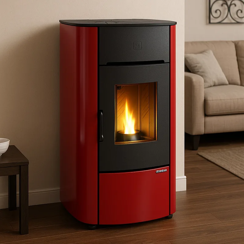 Extraflame angelica evo - Bordeauxrot poêle à granulés prestige
