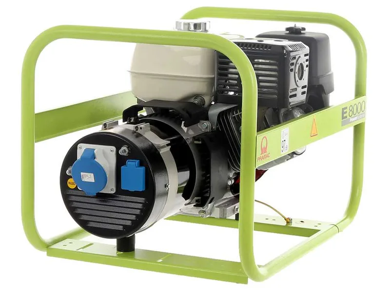 Pramac E 8000 - Groupe électrogène 6.4 kW monophasé à essence - avec moteur Honda GX 390