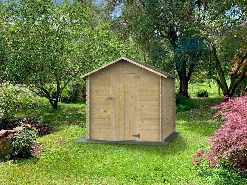 Alce Formia 178x218 - Abri de jardin en bois - Avec toit à deux versants - 178x218x188 cm