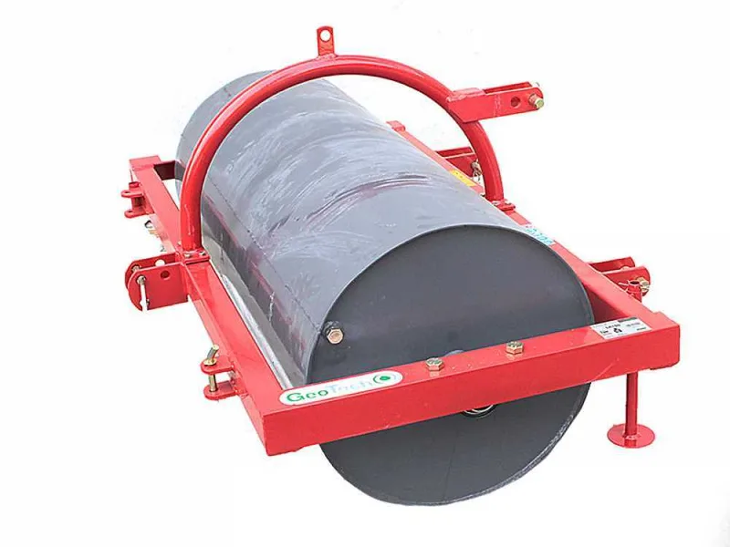 Rouleau compacteur agricole à tracteur GeoTech LR180, barre d'attelage + attache 3 points