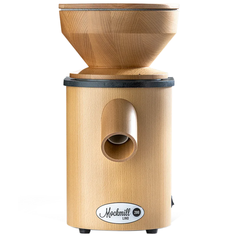 Mockmill Lino 200 - Moulin à farine en bois avec meules en pierre - 600W