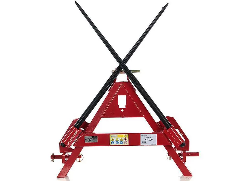 GeoTech - Fourche pour bottes de paille - Attelage à 3 points pour tracteur