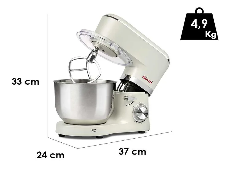 Girmi Gastronomo IM4701 - Batteur mélangeur planétaire - Cuve de 6 litres