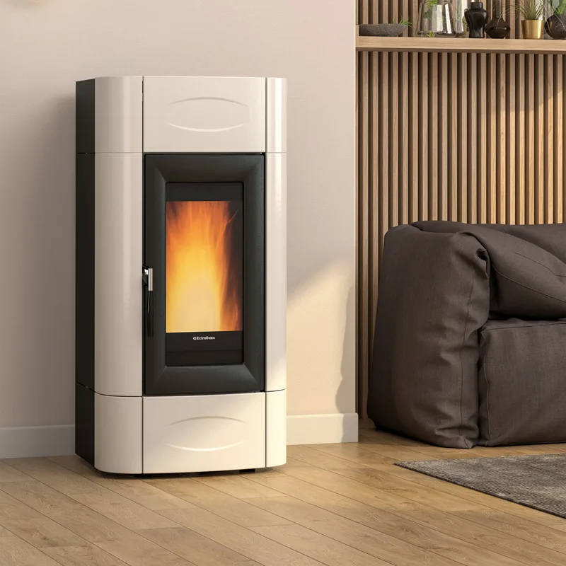 Extraflame Evolution Line Isidora Idro H20 poêle à granulés bouilleur Ivoire