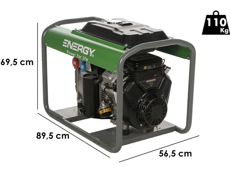 Energy EY-12TB - Groupe électrogène triphasé 9,6 kw - Moteur Briggs