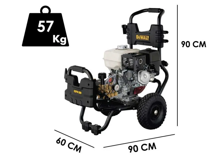 Nettoyeur haute pression thermique DeWalt DXPW 009E - 210 bar - 780 l/h - avec moteur Honda GX 270 4 Temps