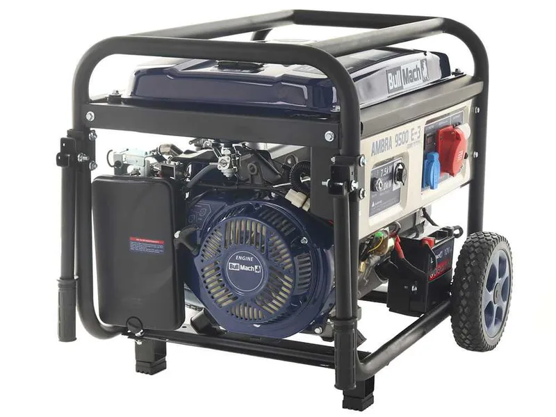 BullMach AMBRA 9500 E-3 - Groupe électrogène 7.5 Kw triphasé - Version à chariot