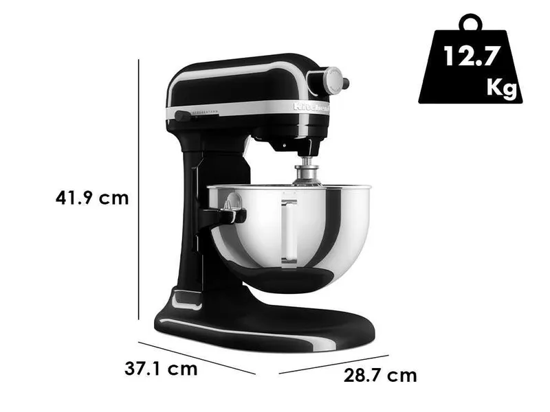 KitchenAid Heavy Duty 5KSM55SXX-EOB Noir Onyx - Batteur mélangeur planétaire