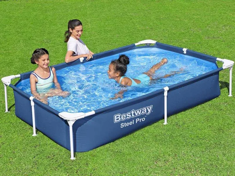 Bestway Steel Pro 56401 - 221x150x43 cm - Piscine hors-sol
