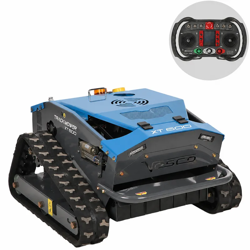 Vesco XT 600 - Robot débroussailleur à chenilles hybride (moteur thermique + batterie) - Radiocommandé