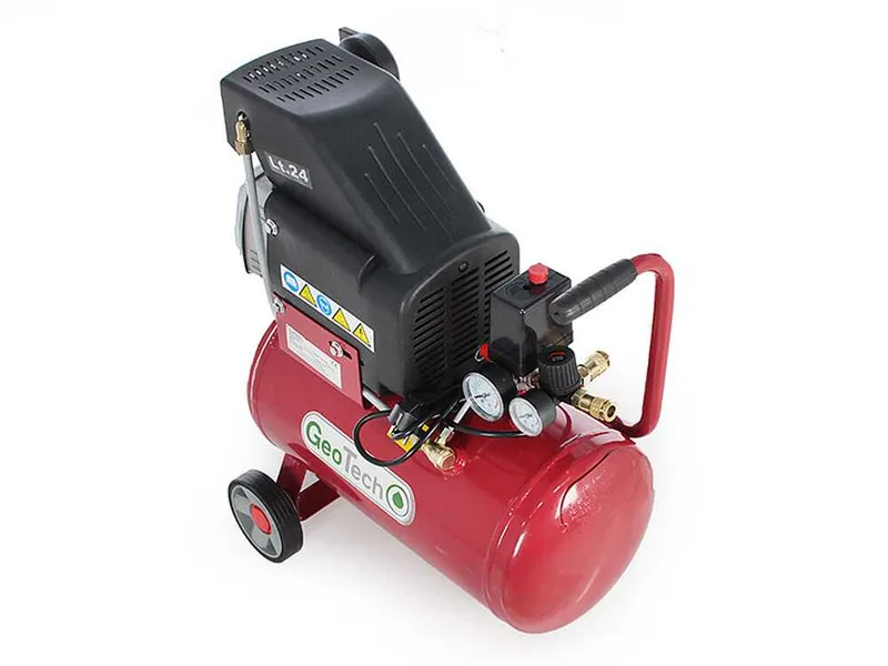 GeoTech AC 24.8.20 - Compresseur d'air électrique de 24 L air comprimé - moteur 2 CV