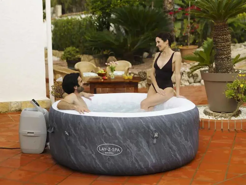 Bestway Lay-Z-Spa Boracay AirJet 60175 - Ø180x66 cm - Spa gonflable à hydromassage