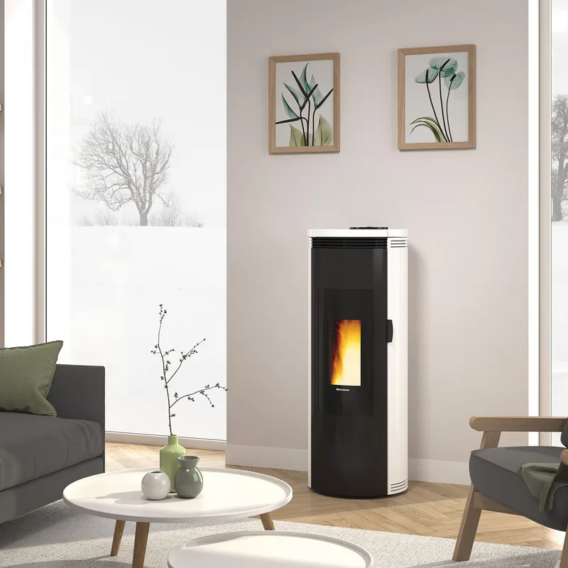 Extraflame Amika 16 poêle à granulés blanc